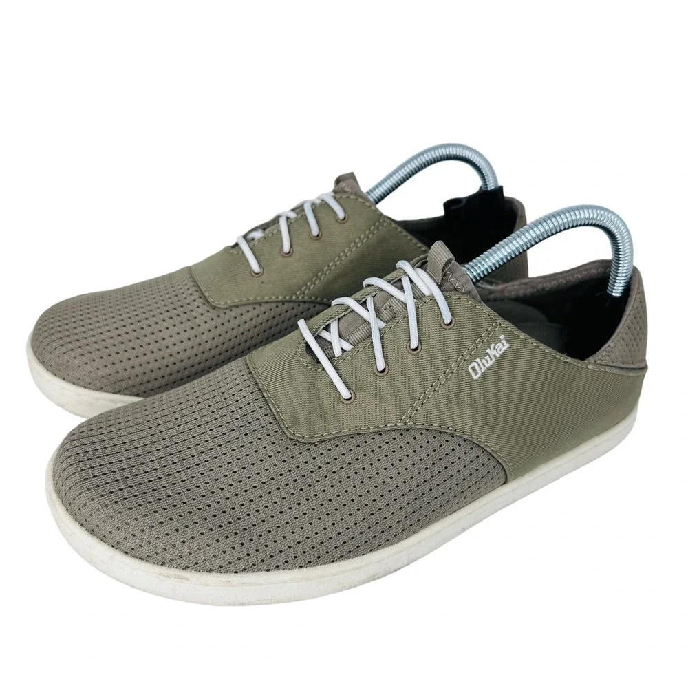 Nohea Moku No‎ Tie Boat Shoes Quick Dry Mesh Breathable Slip On Green Size 8.5M